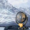 5V/12V/24V Dashboard Air Vent Cooling Fan Folding Air Circulator Fan 360 Rotation Car Dashboard Small Fan Summer Car Accessories