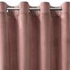 Melanie velvet curtain with eyelets 140x250 cm pink