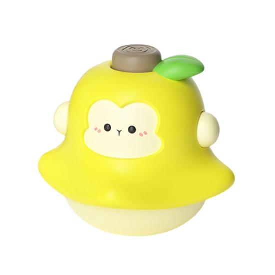 Cartoon Fruit Spinning Top Toy Multi-player Interactive Banana Orange Durian Pear Press Gyroscope Battle Toy Toddlers Educational Spinner Toy