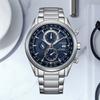 Citizen Eco Drive 100m Water Resistant Light Powered Quartz Movement Stainless Steel Strap Watch AT8260-85L