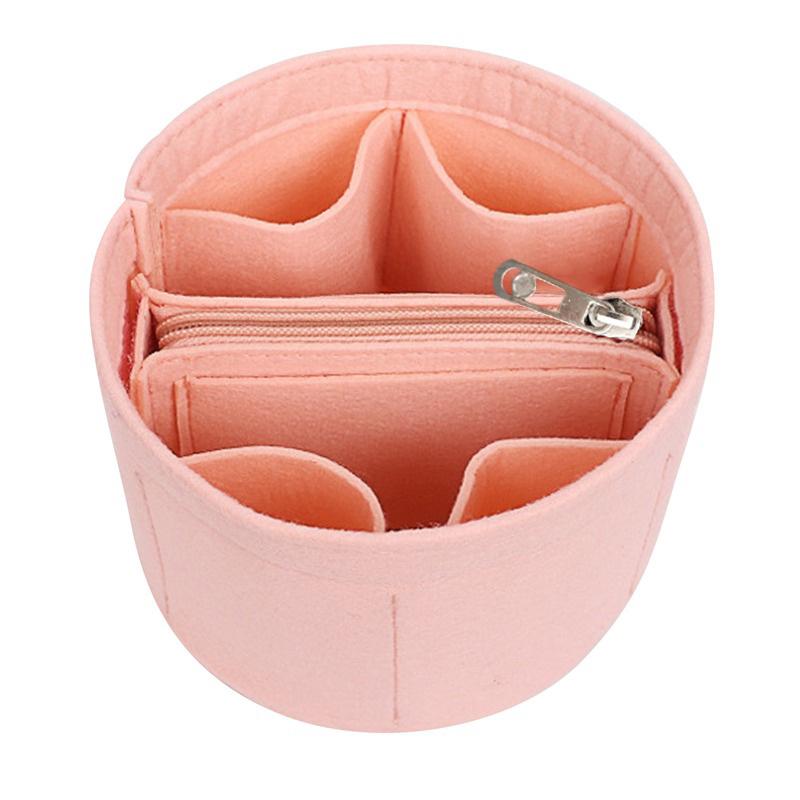 1Pc Soft Felt Cloth Insert Bag Women's Organizer Handbag Felt Travel Bag Insert Liner Purse Organiser Pouch NEW