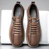 Fashion 2024 Spring Summer Cowhide Shoes for Men Casual Soft Sole Fashion Driving Shoes Male Fashion Casual Designer Sneakers Man