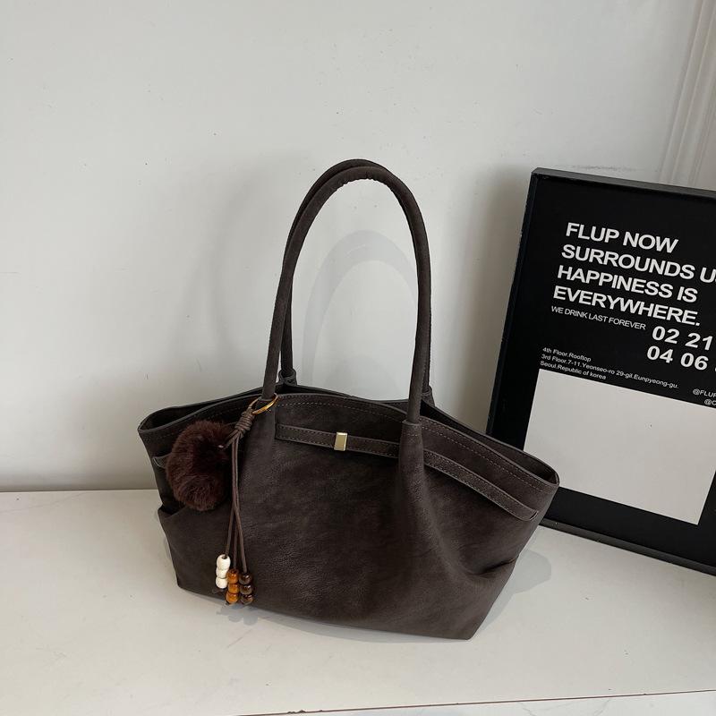 Retro Wildleder Handtasche Tasche Damen Herbst und Winter neu Koreanische Version Nische Pendeln Großraum Schultertasche