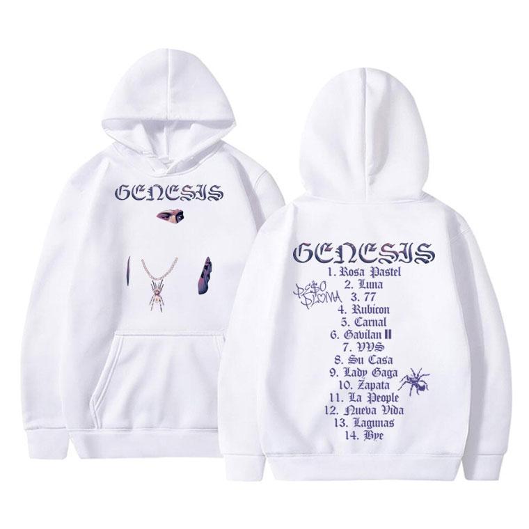 Peso Pluma Genesis Musikalbum Hoodie Herren Damen Mode Lässiger Kapuzenpullover Sweatshirt Männlich Hip Hop Übergroße Hoodies Herren Streetwear