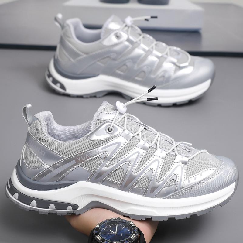 Men's shoes new autumn breathable mesh casual sports shoes men's non-slip and wear-resistant thick-soled travel hiking shoes