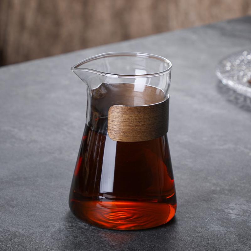 Coffee & Tea Brewer Heat-Resistant Borosilicate Glass,Pour Over Coffee Maker Tool Dripper,Coffee Brewing Pot,for Home Office