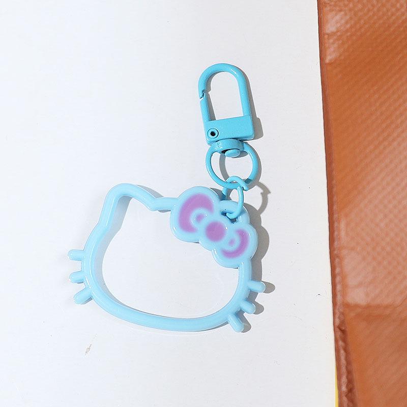Creative Cartoon Kitty Bow Keychain Pendant, Cute Bag Decoration, Small Gift Accessories for Women