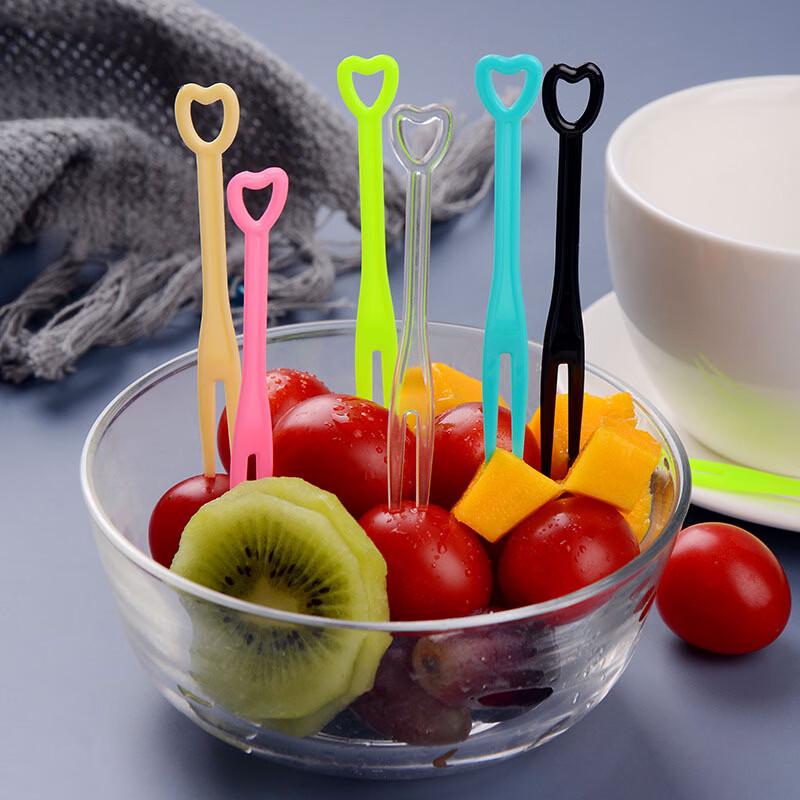 Individually Wrapped Disposable Plastic Fruit Forks