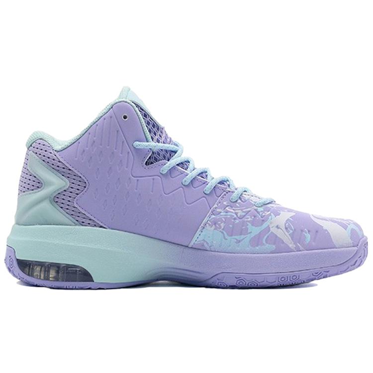 New Anta KT3 KT Team Shock Absorbers Slip Resistant Abrasion Resistant High top Basketball Shoes Purple Blue 11741105-7