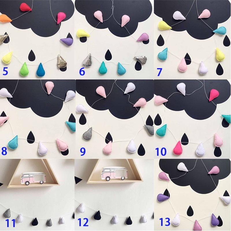 Hochwertige Baby Kinderzimmer Wolke Regentropfen Wandbild Dekor Aufkleber