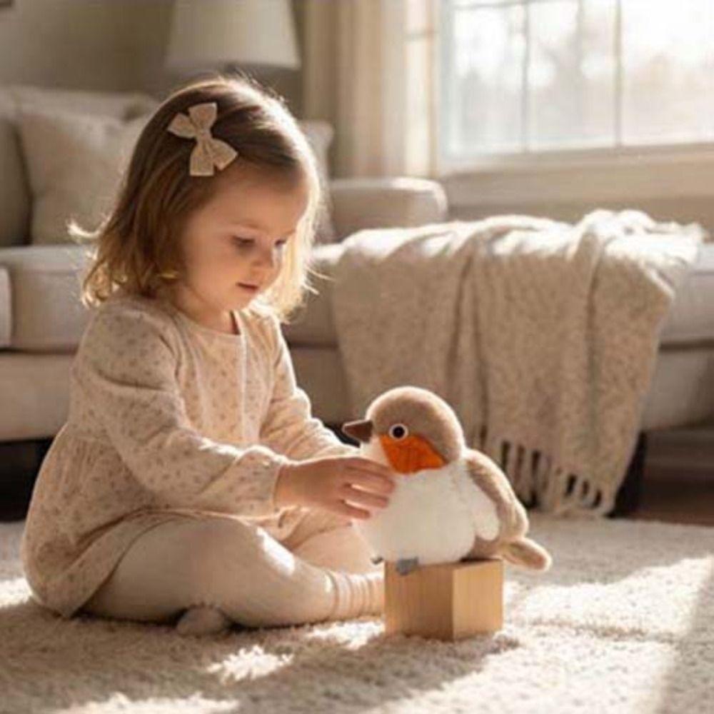 Colorful Design Lifelike Bird Plush Soft Texture Stuffed Bird Doll Bird Plush Toy  Holiday Gift