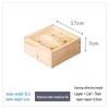 Cedar Wood Dim Sum Steamer Basket - Square Xiaolongbao & Rice Rack for Cantonese Tea