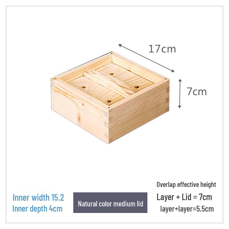 Cedar Wood Dim Sum Steamer Basket - Square Xiaolongbao & Rice Rack for Cantonese Tea