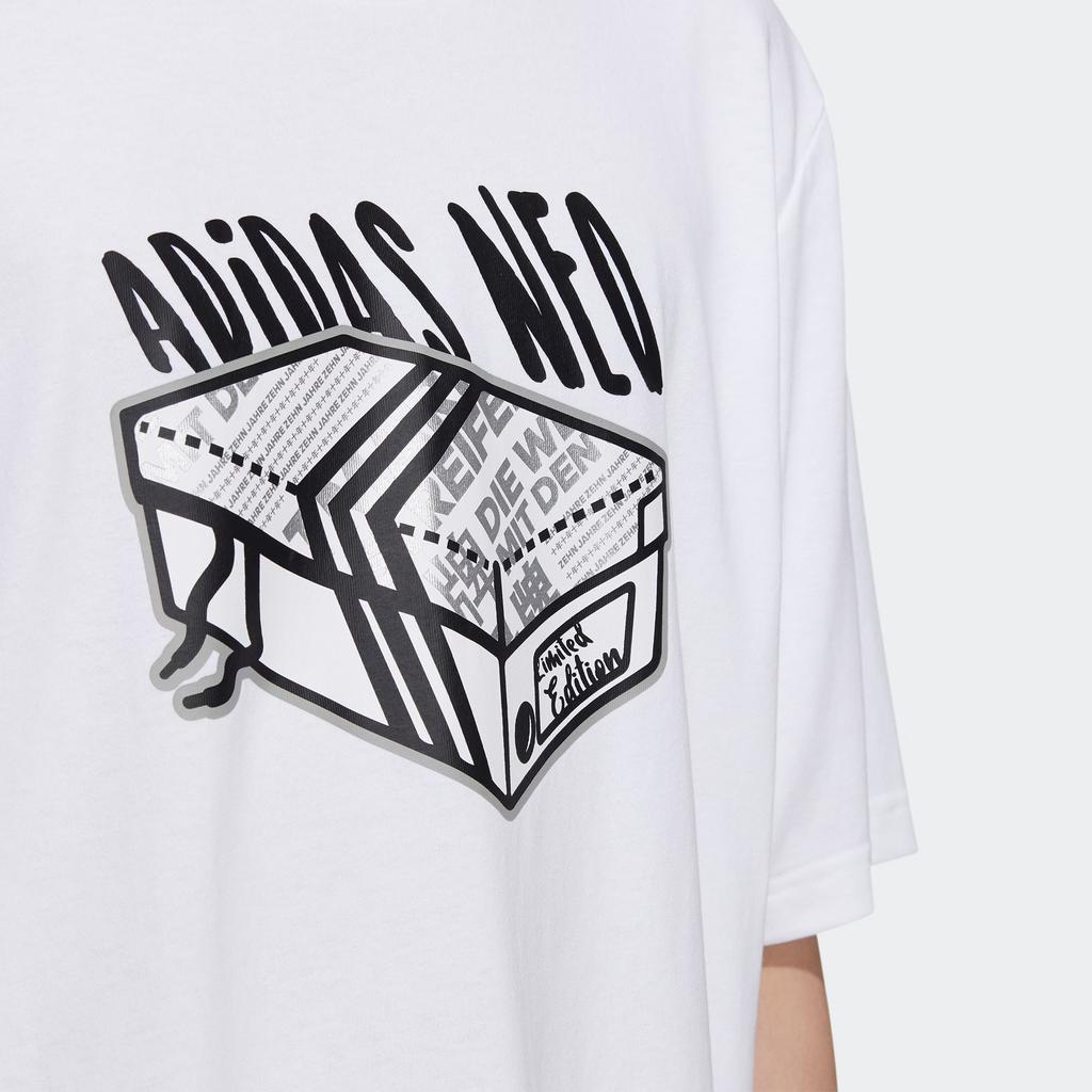 Adidas Neo Casual Breathable T-Shirt Men Tops White H59446