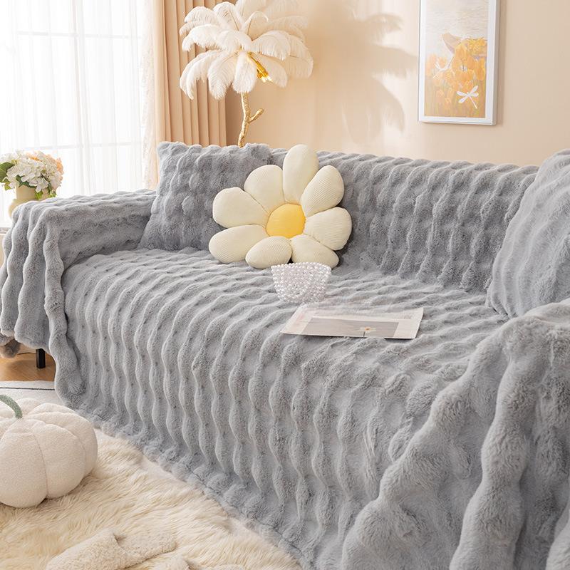 Affordable Luxury Style Sofa Towel Winter Plush Thickened High-End Sofa Cover Cloth All-Inclusive Universal Sofa Cover Cover Blanket Cushion