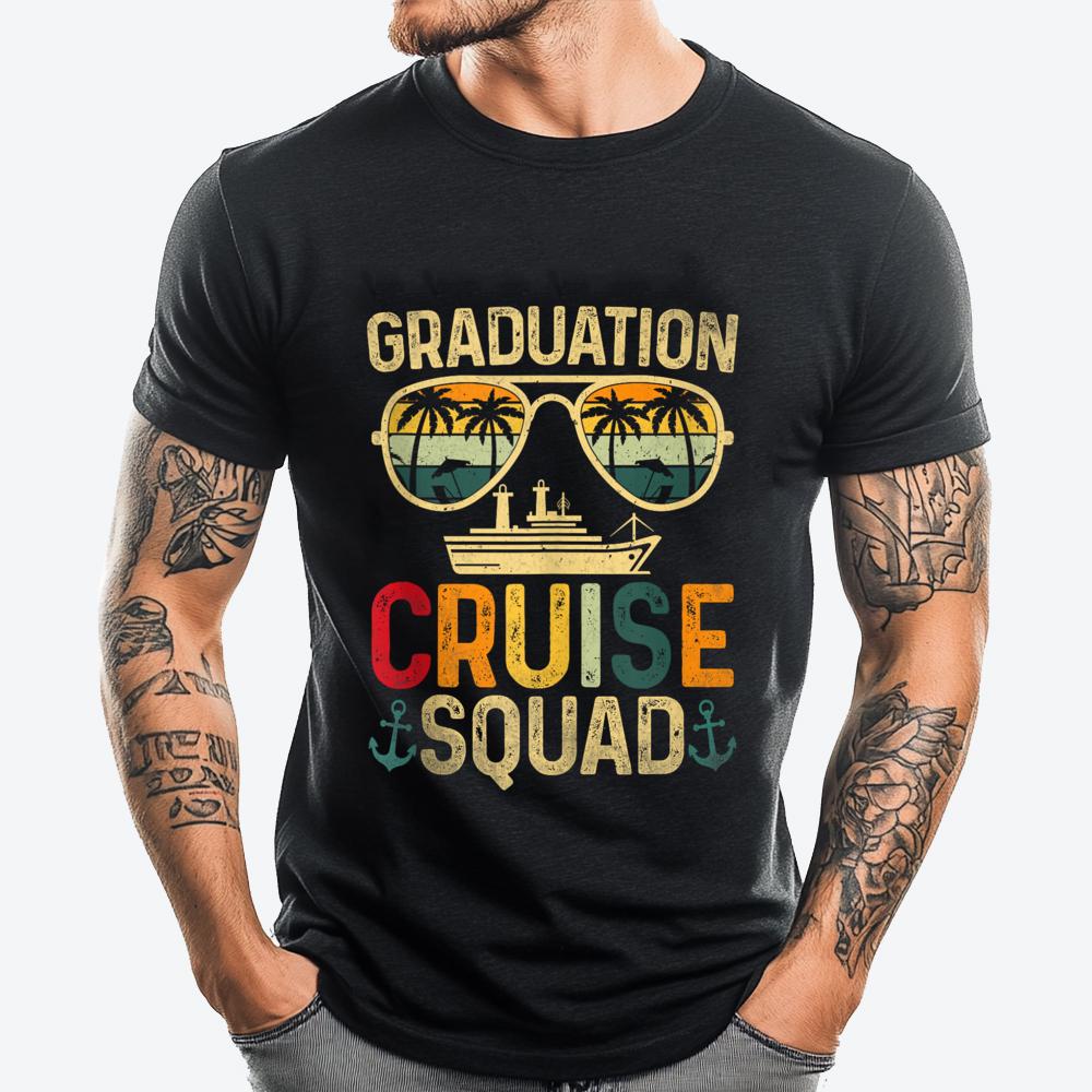 

Graduation Cruise Squad 2024 Cruising Graduation Trip Luxury Clothing High Quality Men s T-Shirt Mother s Day 5XL різнокольоровий
