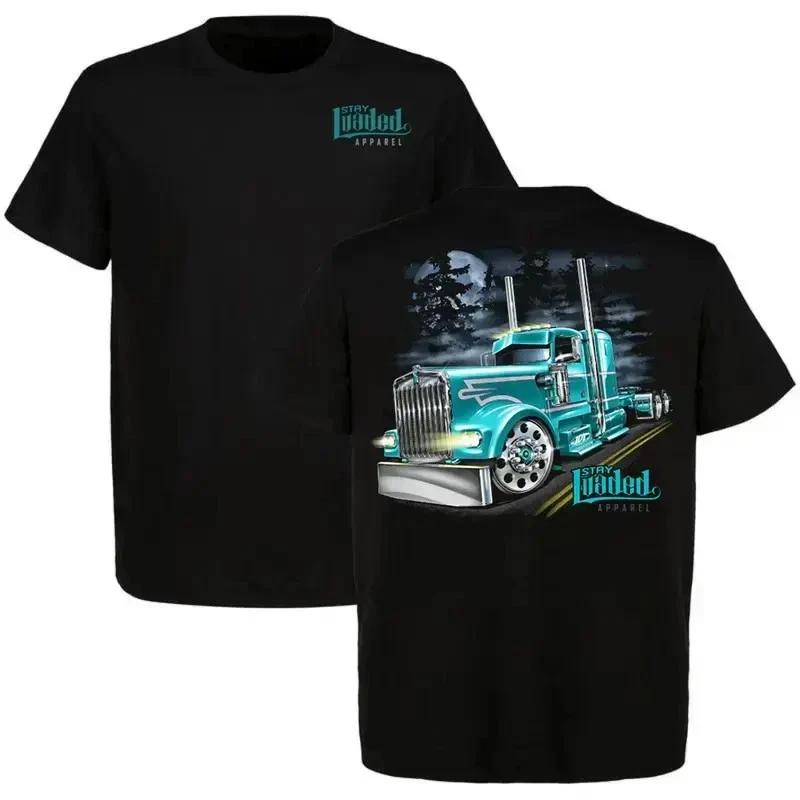 Stay Loaded Hot Rod KW Tee – Bold Kenworth Semi Truck Graphic Shirt for Trucker XXXXL