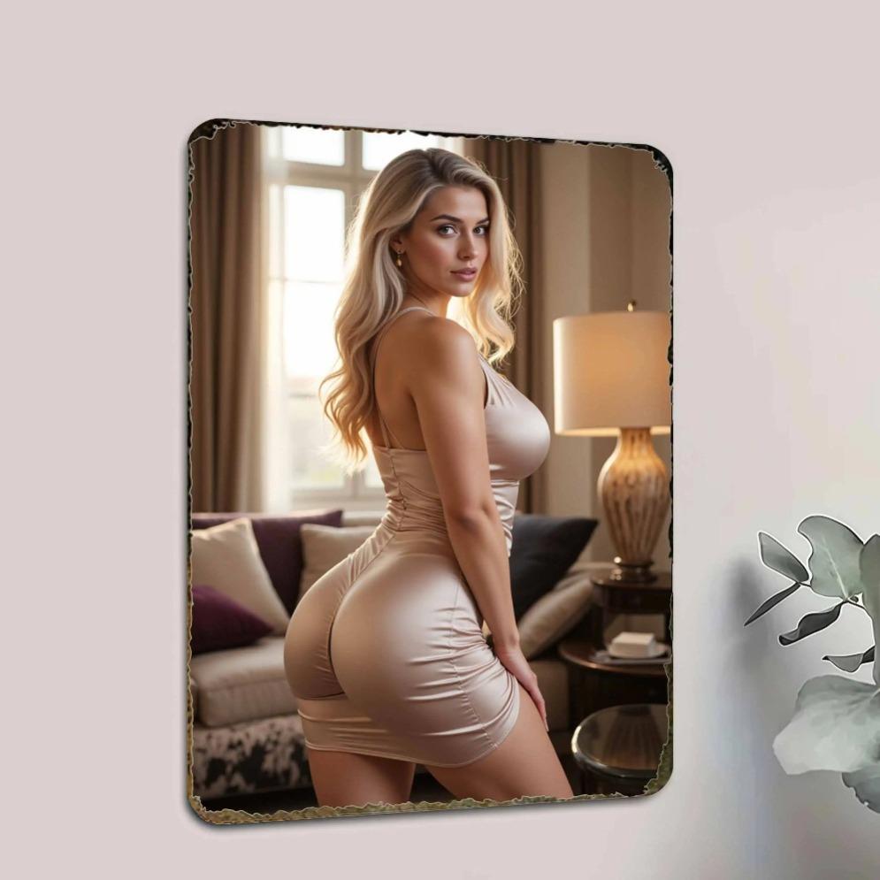 Vintage Metall-Wandkunst Dekoration - Langlebige Eisen-Wandskulptur mit vorgebohrten Löchern, Industrieller Stil Raumdekoration für Wohnzimmer