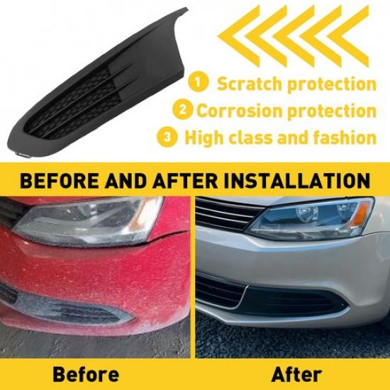 Fog Light Cover Front Driver Side Fits Left VW For 5C68536659B9 Jetta 2011-2014