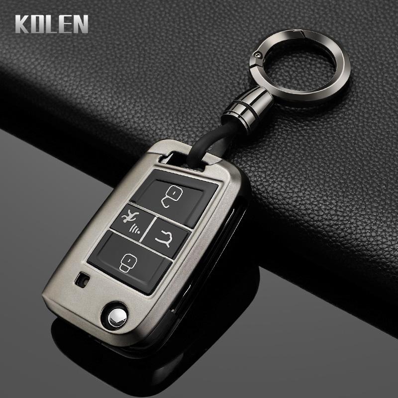 3 4 Buttons TPU Car Flip Key Case Cover Fob for VW Volkswagen Golf 7 Tiguan MK2 for SEAT Ateca Leon FR 2 Ibiza for Skoda Octavia