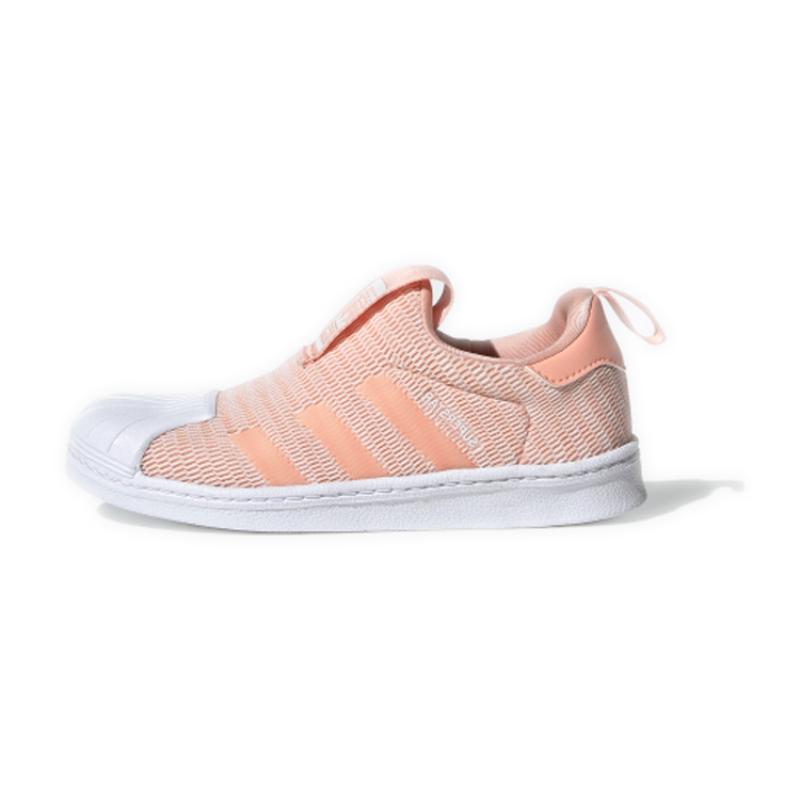 Adidas Originals SUPERSTAR 360 C Low Top Skateboard Shoes Pink White Children Aged 3 7 Years Old Sneakers EF6645