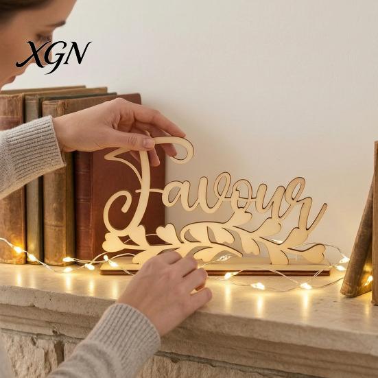 Thanksgiving Dinner Party Decor Grateful Blessed Wood Cutout Signs, Table Plate Decor, Handmade Wooden Gift Rustic Fall Home Centerpiece Ornament for