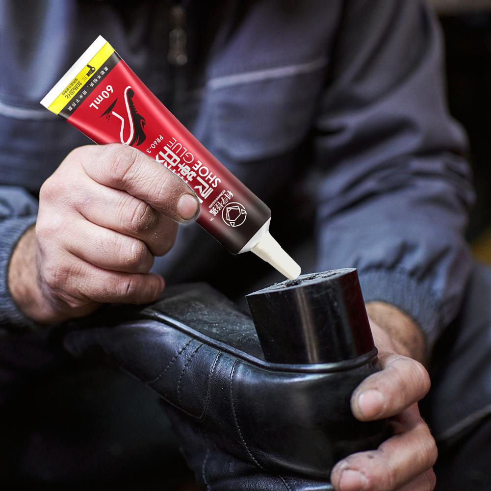 10/60ML Skoreparationslim Vattentätt Sålreparationslim Stark Vidhäftning Skovårdskit Skomakare Verktyg för Att Fixa Sulan Klackar