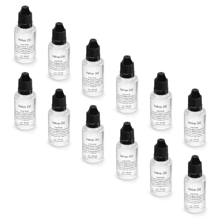 1/2/12Pcs Valves Lubricating Oil 30ml Trumpet Valves Oil for Saxophone Trumpet Horn Instrument Maintenance Easy to Use