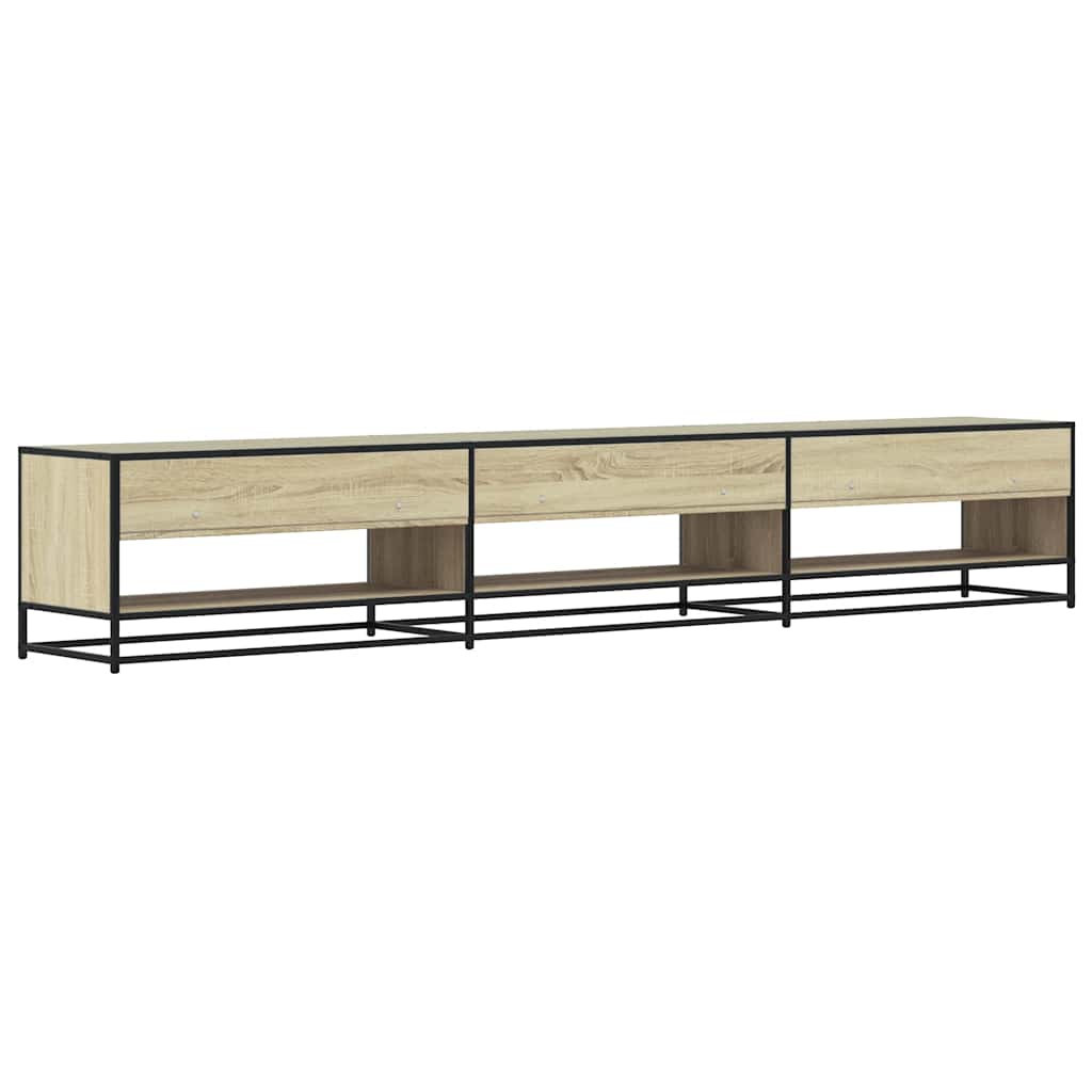 Vidaxl Szafka Tv, Dąb Sonoma, 270X40X46 Cm, Materiał Drewnopochodny