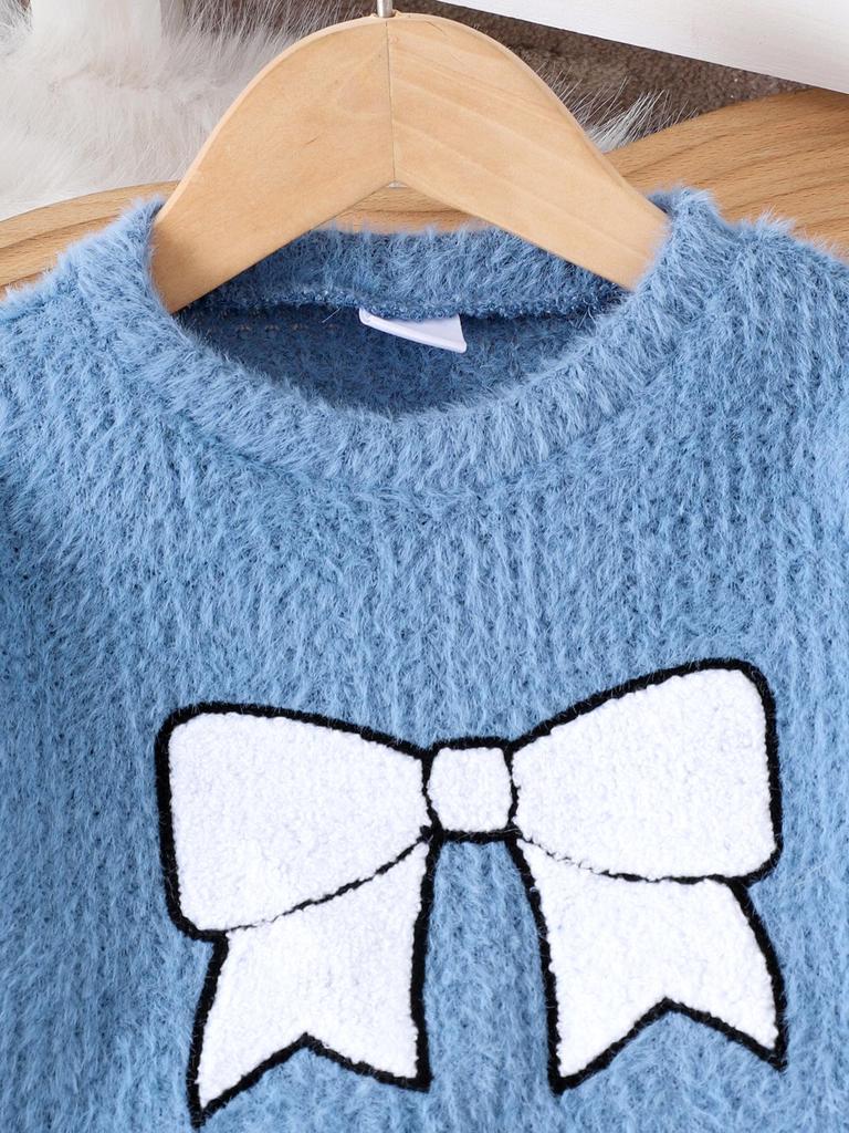 Neues Europäisches & Amerikanisches Baby-Mädchen-Set: Blauer Hoodie und Hose