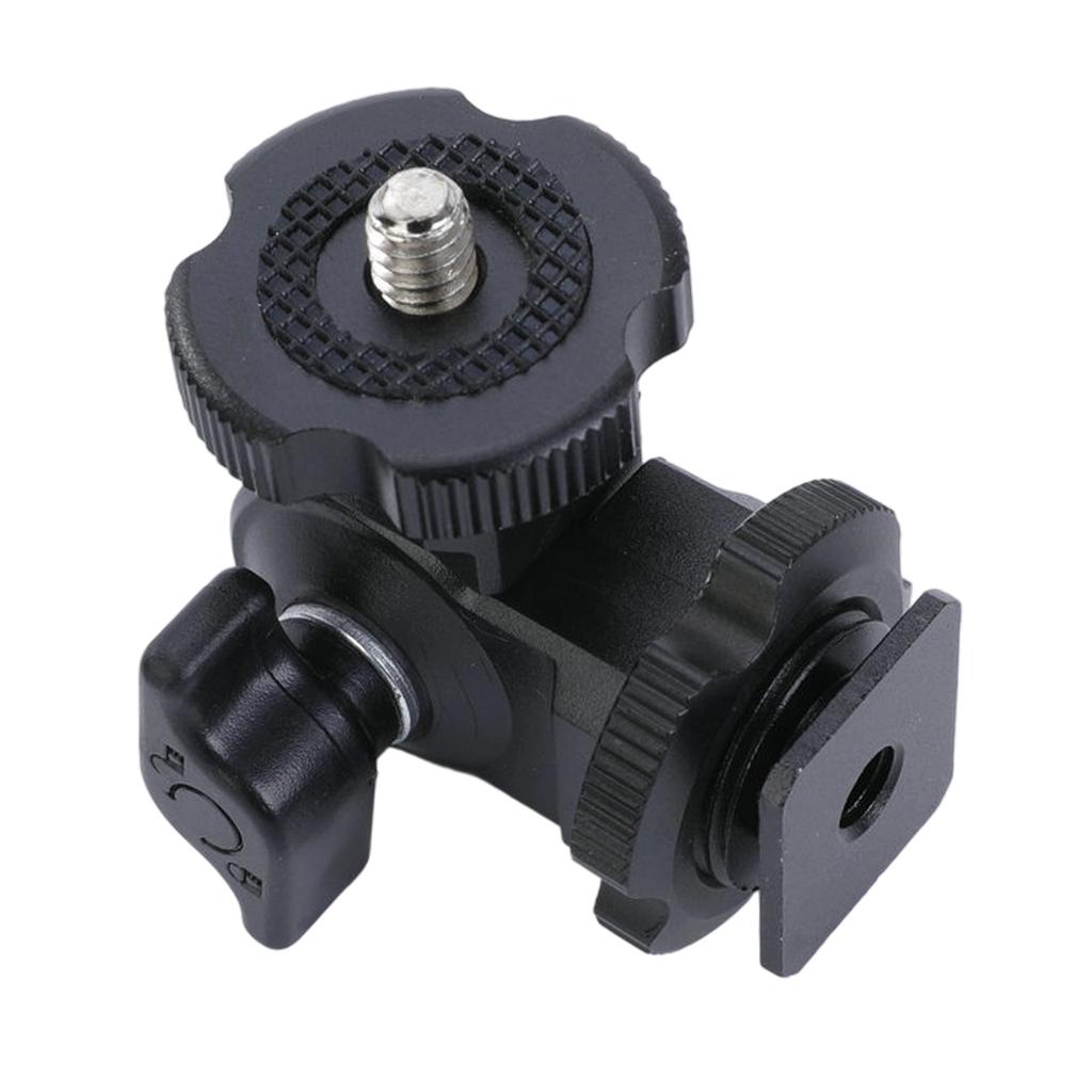 Aluminum Cold Shoe 1/4 Screw Mount Arm for DSLR Camera Monitor Microphones Video Light Clamp For Video Recording