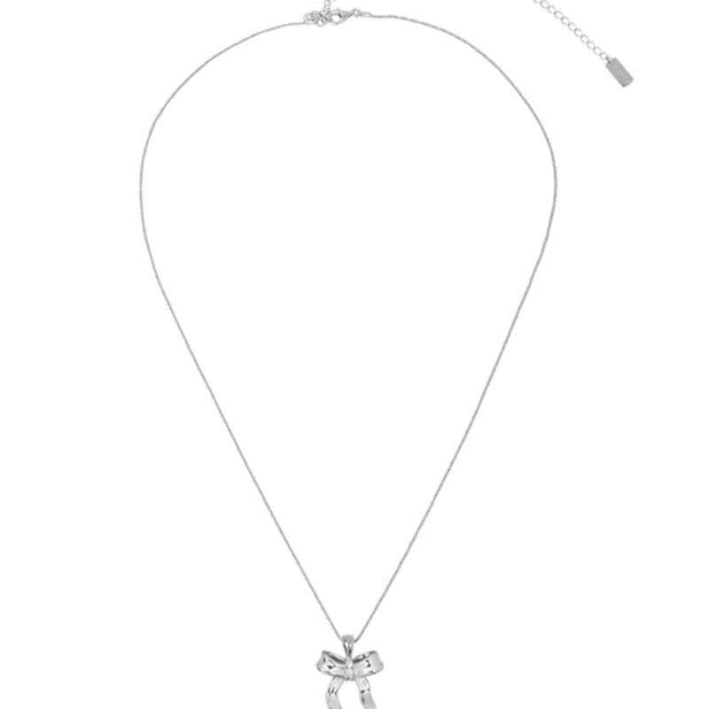 MARTA 925 Silver. Carrie Ribbon Necklace
