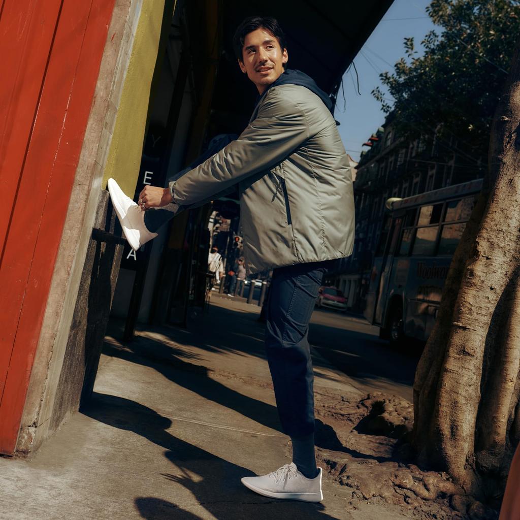 Allbirds TreeRunner Kaikoura White Rozmiar cm Męskie Sneakersy, (Biała podeszwa), 28,0