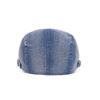 Summer Embroidery Cap Women Vintage Letter Denim Forward Cap Men Beret