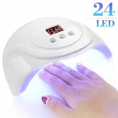 Lampe UV LED pour ongles 24 LED USB Sèche-ongles pour sécher tous les vernis gel Équipement de manucure professionnel Outil