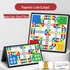 Extra-Large Magnetic Ludo Board Game with Wooden Pieces