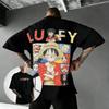 Oversized One Piece Luffy Anime Graphic T Shirt Men Women 2026 Summer Streetwear Tee Casual Short Sleeve Tops Cartoon Print Y2k