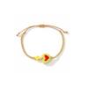 Stilvolles buntes Kruzifix und Herz-Anhänger-Armband Verstellbare Handgelenkkette Für den täglichen Gebrauch Perfektes Geschenk für Frauen