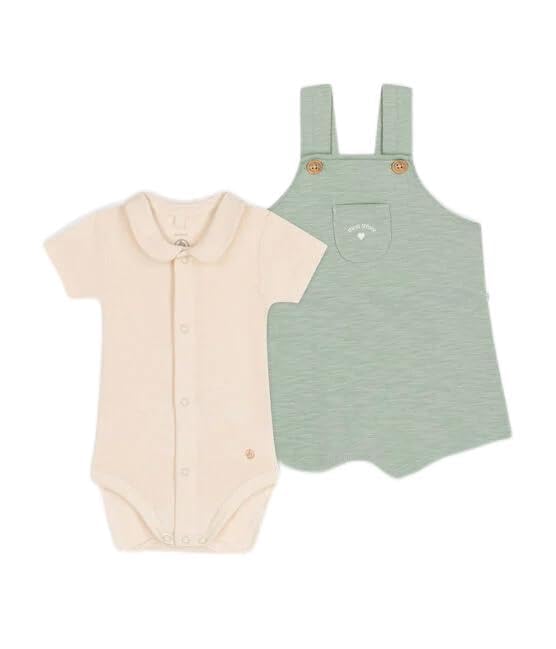 

Комплект для малыша A09MP Светло-зеленый 6 месяцев 67 см [Petit Bateau] 2 предмета светло-зеленый