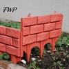 Einfaches Design Gartenzaun Kunststoff Stützmauer Optik Randbegrenzung Außen Landschaftsgestaltung Dekorative Palisade für Blumenbeete Wege Rasenflächen Hof