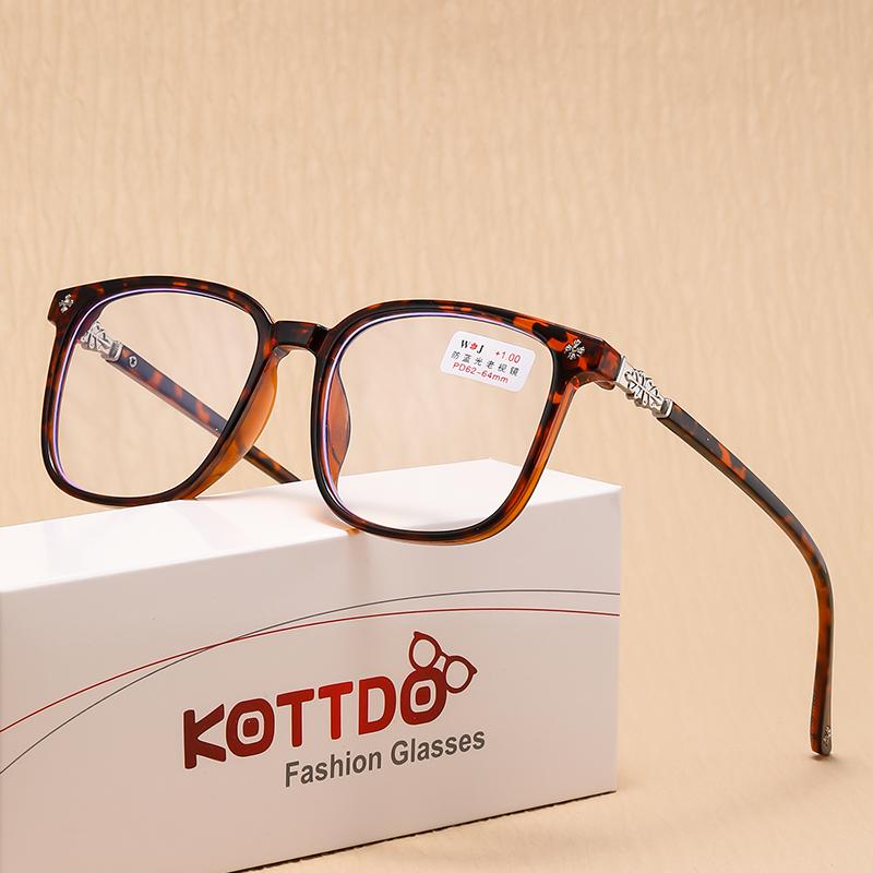 New Light Reading Glasses Women Fashion Anti Blue Decoration Eyeglass Presbyopia Hyperopia Men Reading Eyewear +1.0 +1.5 +2.0