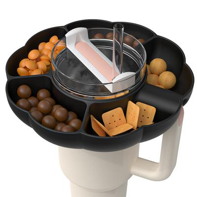 Silicone Snack Bowl Snack Bowl Snack Tray Compatible for 40 Oz