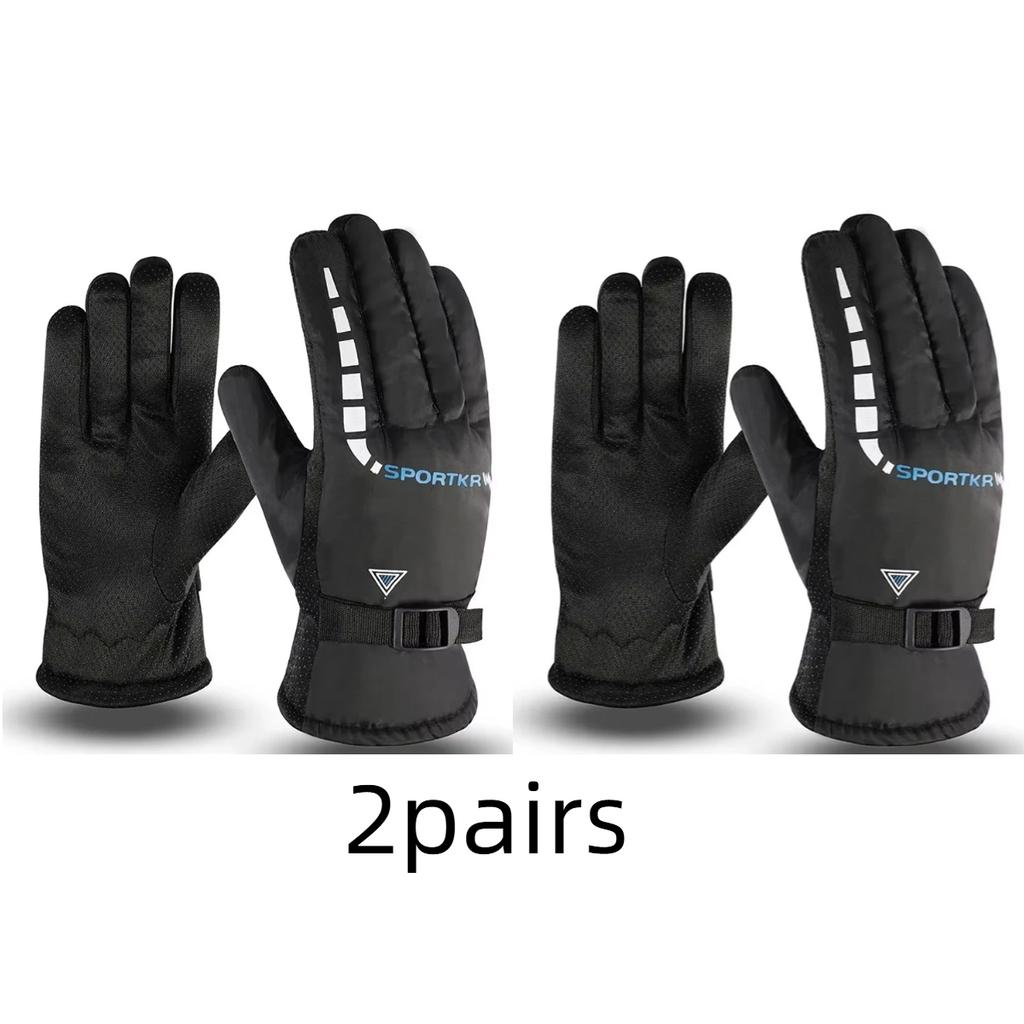 Winter Cycling Gloves Waterproof Antislip Outdoor Sports Ski Cycling Motocycle Warm Gloves Unisex Moto Equipments Accessories