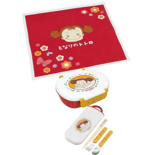 Skater Children's Lunch Cloth, 43x43cm, Made in Japan, Ghibli Totoro, Mei's Lunch Box, Girl's, KB4