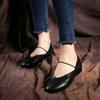 Johnature Genuine Leather Women's Shoes Soft Soled Comfortable Retro Commuter Versatile Shallow Flats