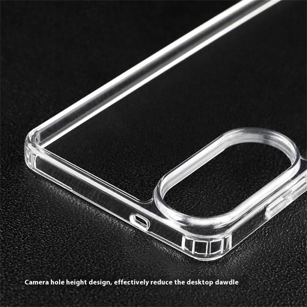 For Samsung Galaxy S25 Edge Case 1.5mm Anti Fingerprint PC + TPU Clear Shockproof Phone Back Cover