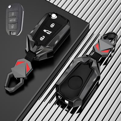 Zinklegering Bilnyckelskal Heltäckande För Peugeot 3008 208 308 508 408 2008 307 4008 För Citroen C4 C4L Cactus C3 C6 C8 Tillbehör