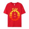 Plan Bitcoin Tshirt Pure Cotton Man Tops Shirts Camisa Normal TeeShirts 2024 Hot Sale Printed On Design