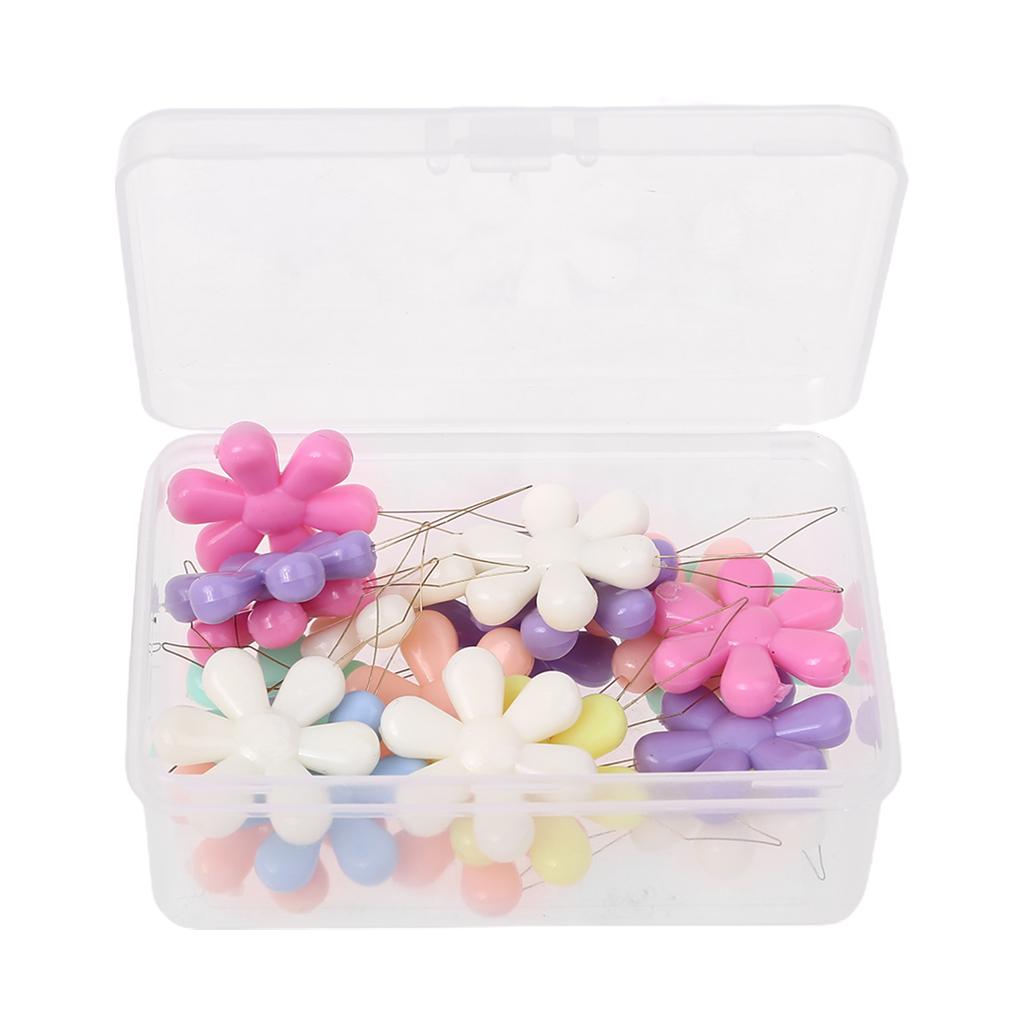 20 Stück/Box Mehrfarbig Blumenform Drahtschlaufe Nadeleinfädler für Kreuzstich Stickerei Nähnadelarbeit Fadenführungswerkzeug