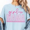 Girl Mama Shirt Comfort Colors® Pink Leopard Mama Tee Preppy Mom Birthday Top Retro Mothers Day Gift For Wife Cheetah Y2K Baby Shower Gift